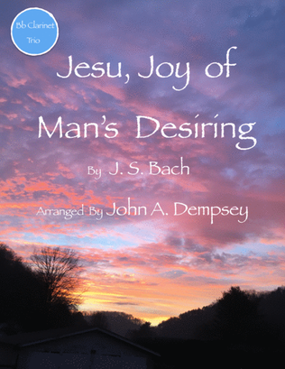Book cover for Jesu, Joy of Man's Desiring (Clarinet Trio)