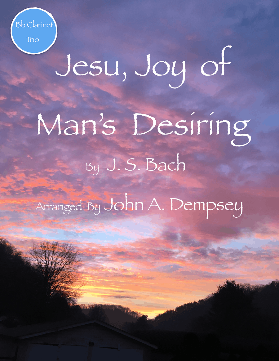 Book cover for Jesu, Joy of Man's Desiring (Clarinet Trio)