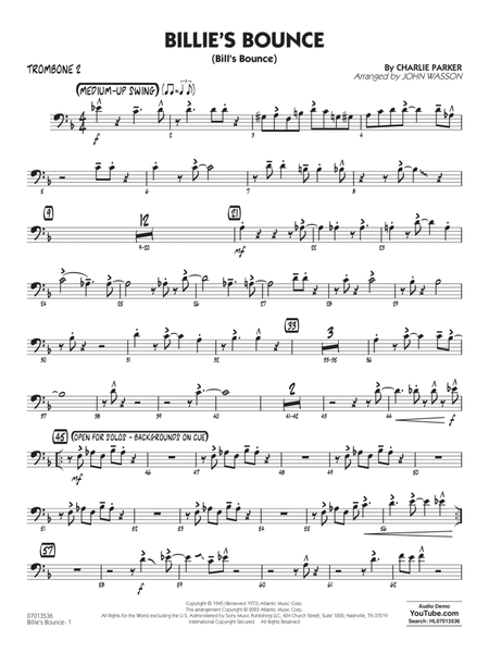 Billie's Bounce (arr. John Wasson) - Trombone 2