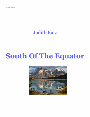 Book cover for South of The Equator - for flute quartet
