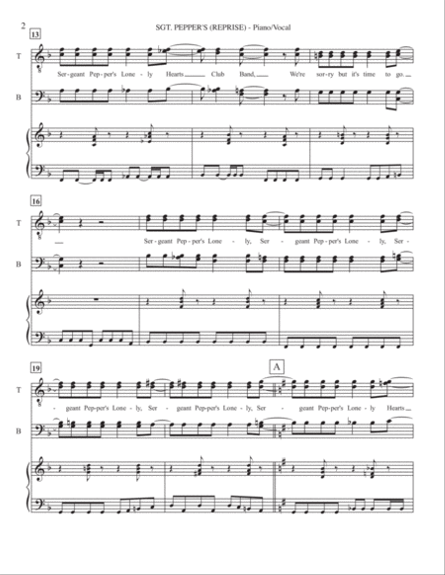 Sgt. Pepper's Lonely Hearts Club Band (reprise)