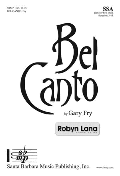 Bel Canto - SSA Octavo image number null