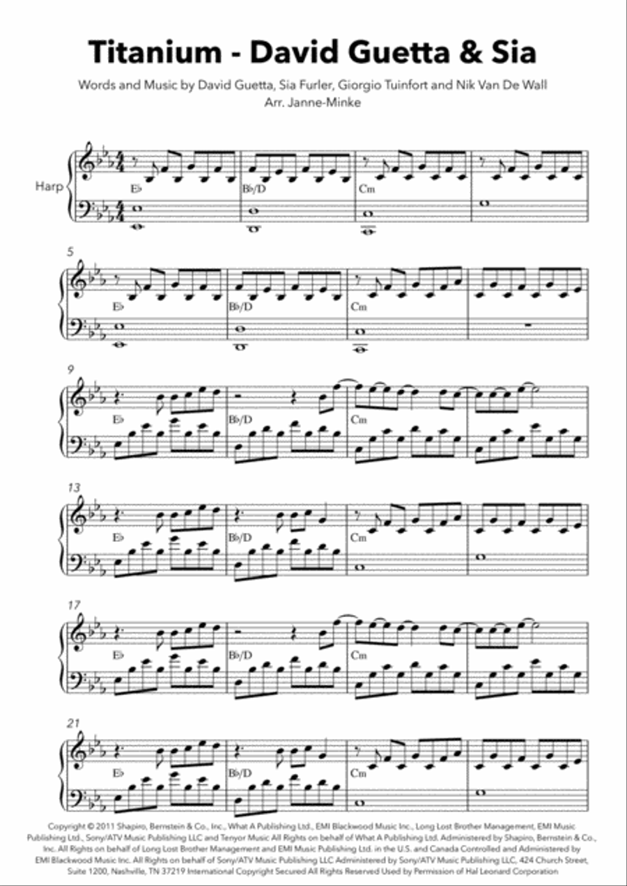 Titanium Harp scores gallery preview page 2