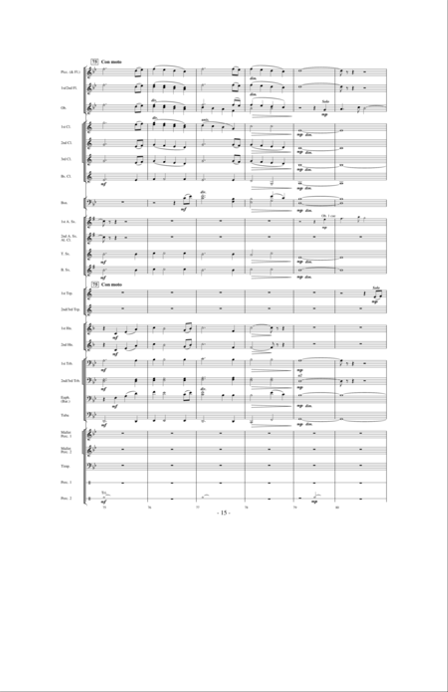 High Country Celebration Concert Band scores gallery preview page 14