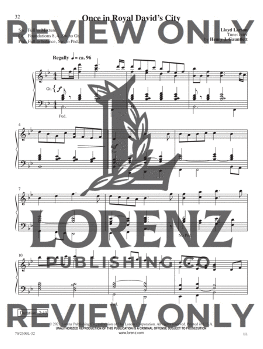 He Is Born Organ Solo scores gallery preview page 20
