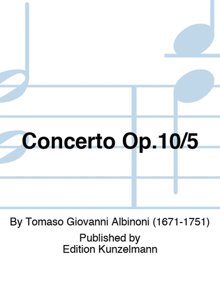 Book cover for Concerto Op. 10/5
