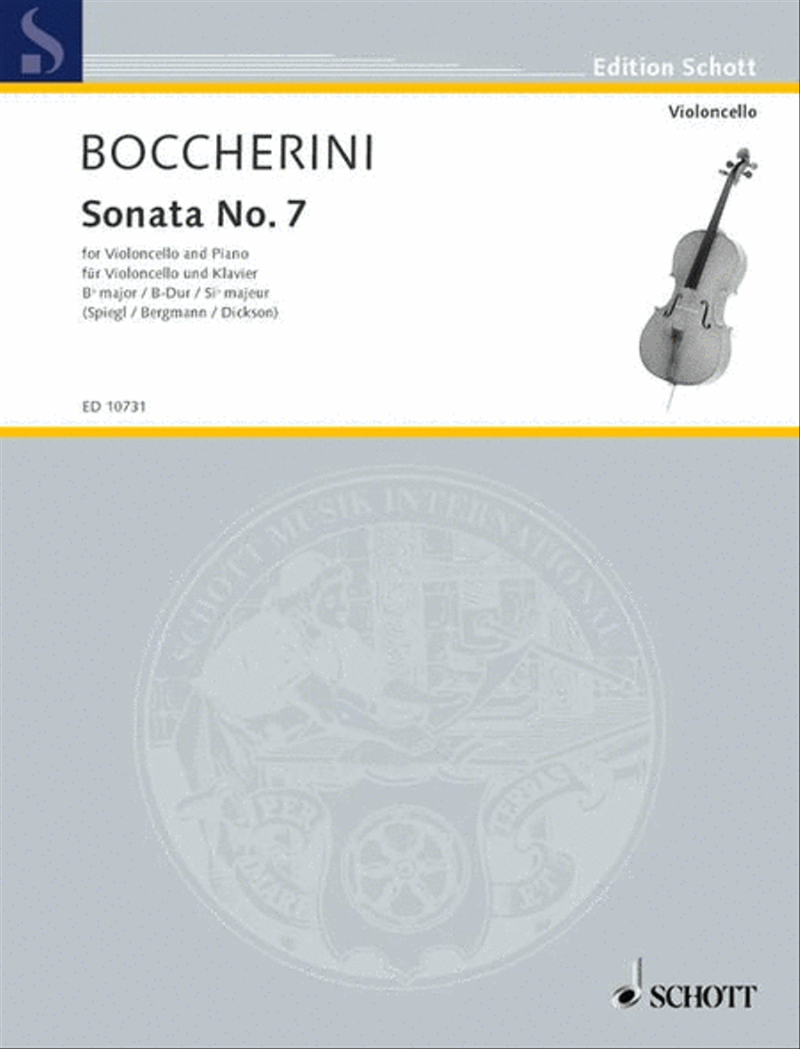 Sonata No. 7 Bb Major Piano Accompaniment scores gallery preview page 1