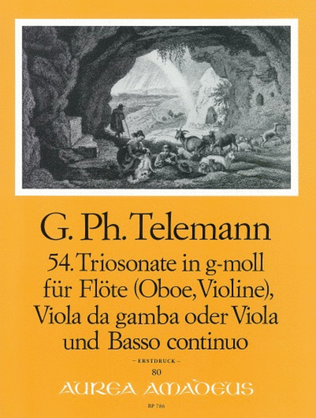 Book cover for 54th Trio sonata G minor TWV 42:g15