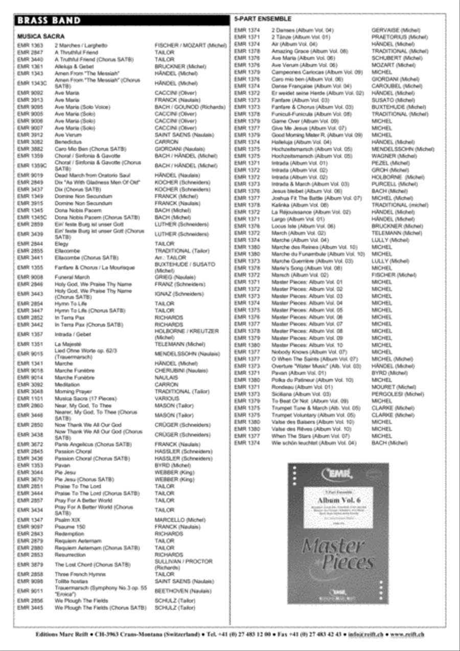Cantate Domino Cantate Domino Brass Band scores gallery preview page 7