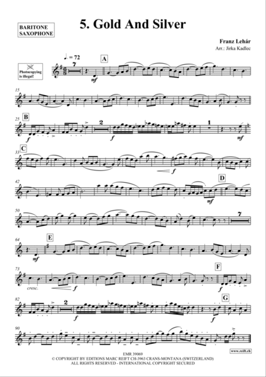 12 Greatest Dance Party Hits Baritone Saxophone scores gallery preview page 6
