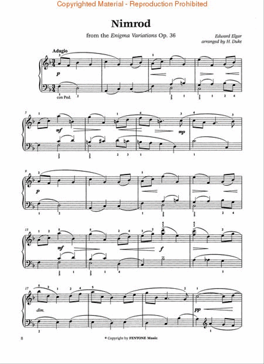 The Elgar Piano Album Choir scores gallery preview page 3