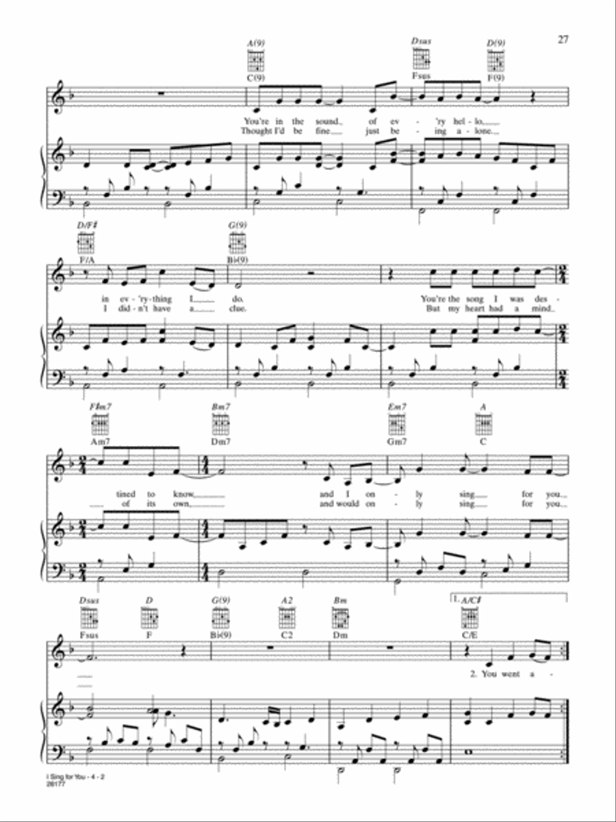 I Sing For You (from 
