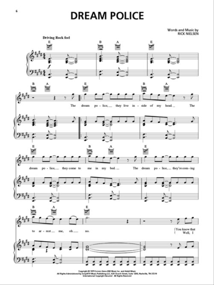 The Best of Cheap Trick Piano, Vocal, Guitar scores gallery preview page 4