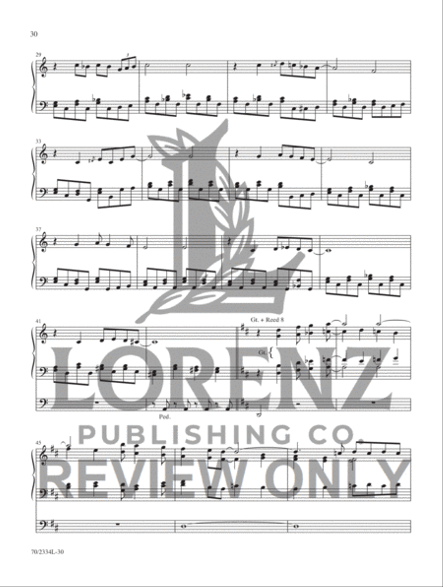 Jazzy Hymn Settings for Organ Organ Accompaniment scores gallery preview page 21