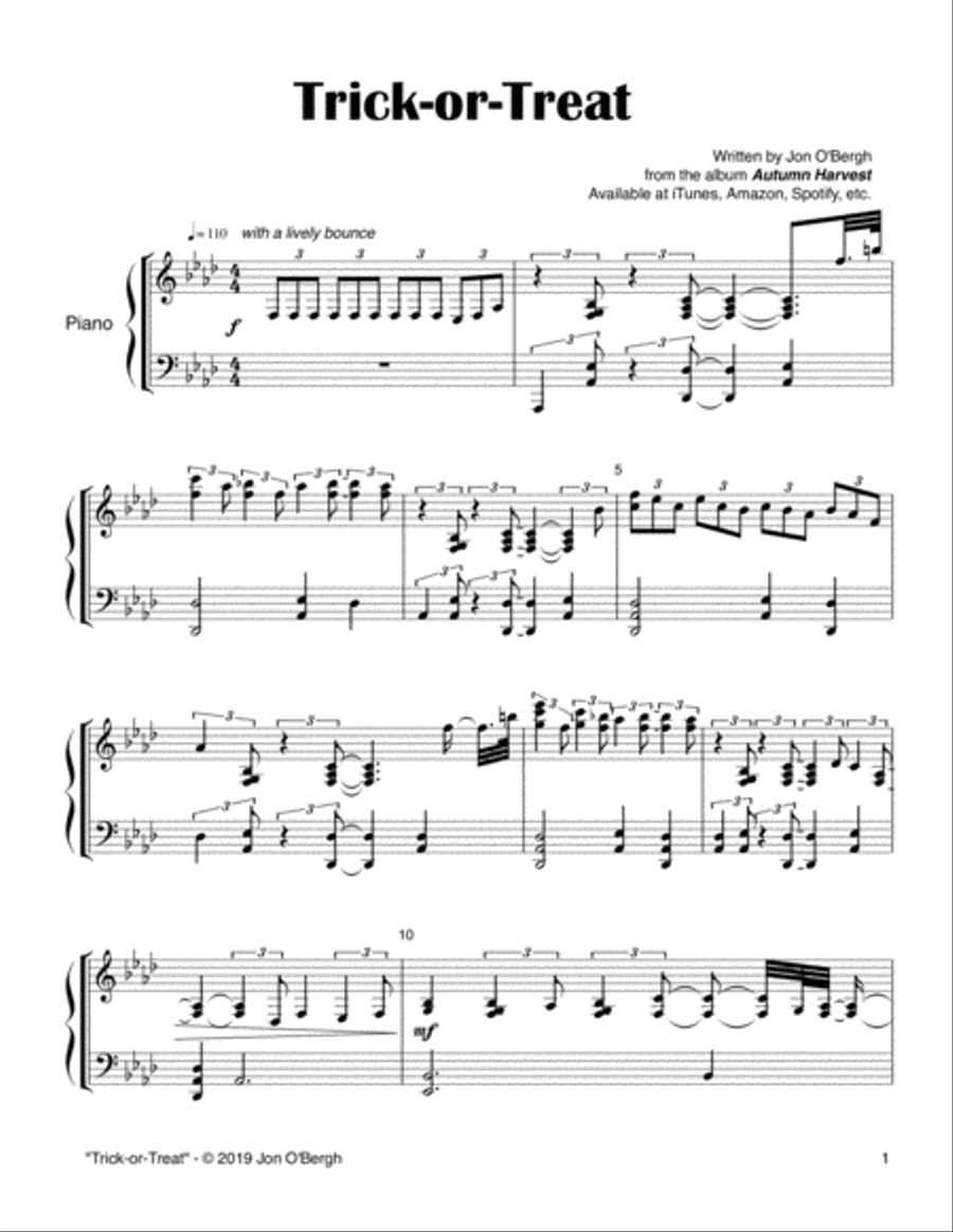 Trick-or-Treat Trick-or-Treat Piano Solo scores gallery preview page 2