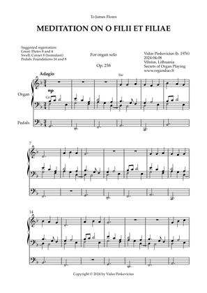 Meditation on O Filii et Filiae, Op. 258 (Organ Solo) by Vidas Pinkevicius