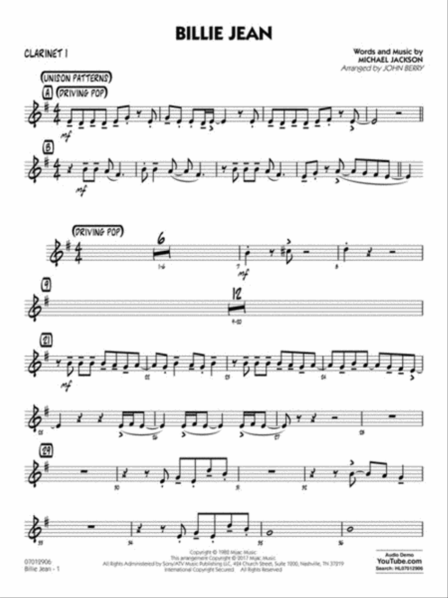 Billie Jean Jazz Ensemble scores gallery preview page 8
