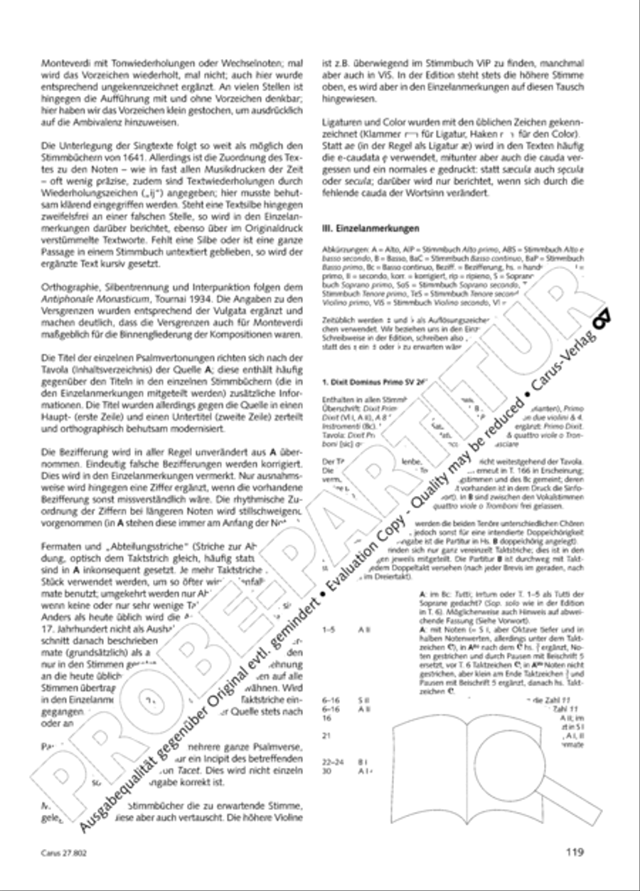 Salmi I (Selva morale e spirituale) Collection / Songbook scores gallery preview page 144