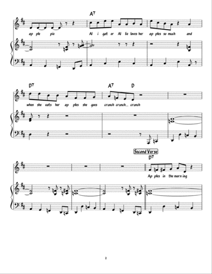Alligator Allie - Full Score Voice scores gallery preview page 2