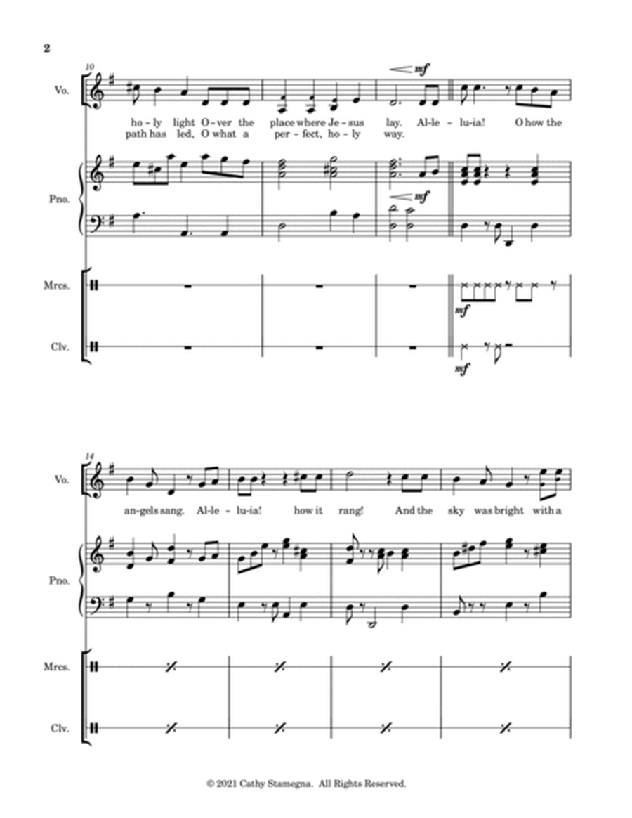 The Birthday of a King (Calypso Unison Choir, Accompaniment, Maracas, Claves) image number null
