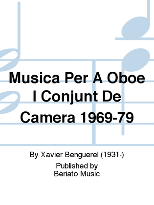 Musica Per A Oboe I Conjunt De Camera 1969-79