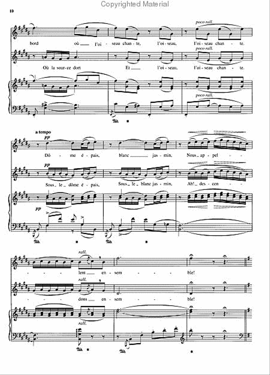 Sous le dôme épais (from Lakmé) Piano scores gallery preview page 3
