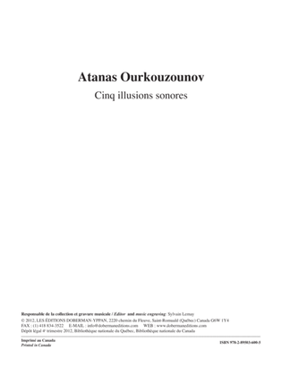 Book cover for Cinq illusions sonores
