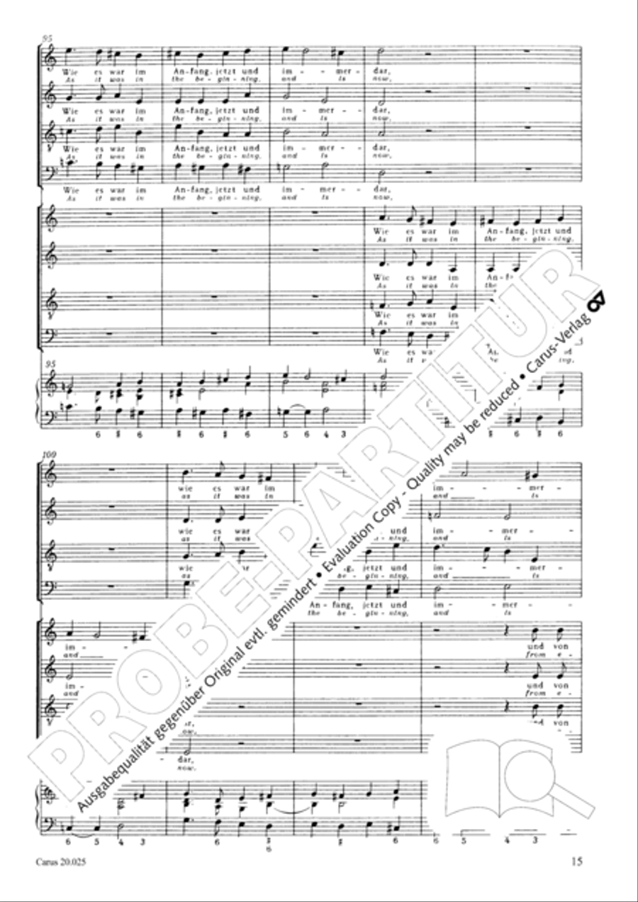 From the deep, cried I (Aus der Tiefe ruf ich) 4-Part scores gallery preview page 16