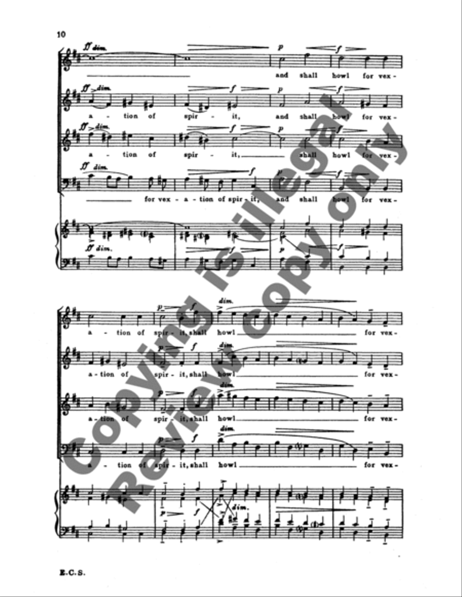 Say Ye to the Righteous 4-Part scores gallery preview page 13