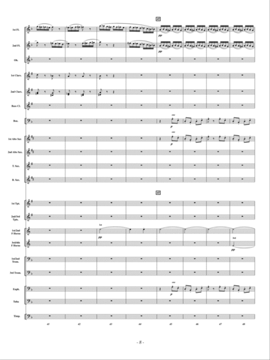 The Flight of the Bumble Bee Concert Band scores gallery preview page 7