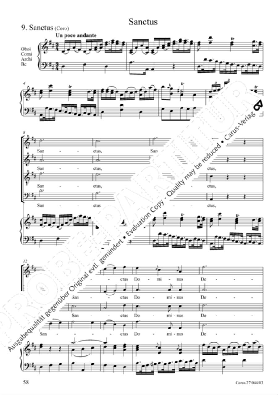 Messa per il Santissimo Natale 4-Part scores gallery preview page 59