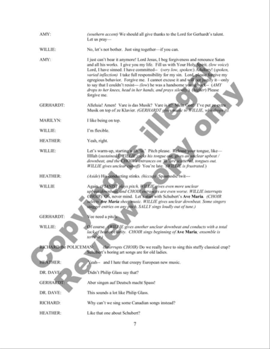 Choir Practice (Libretto) Choir scores gallery preview page 9