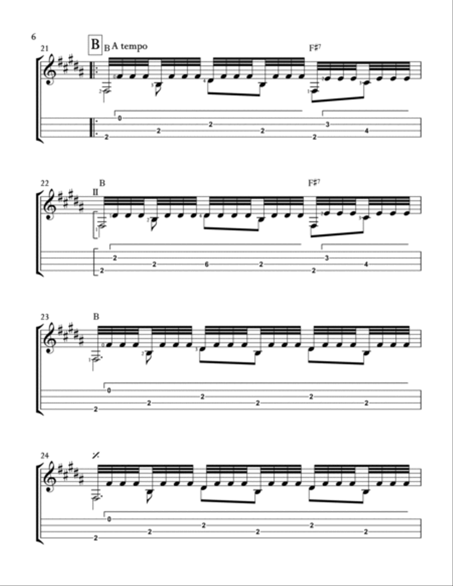 Recuerdos de la Alhambra Recuerdos de la Alhambra Ukulele scores gallery preview page 6