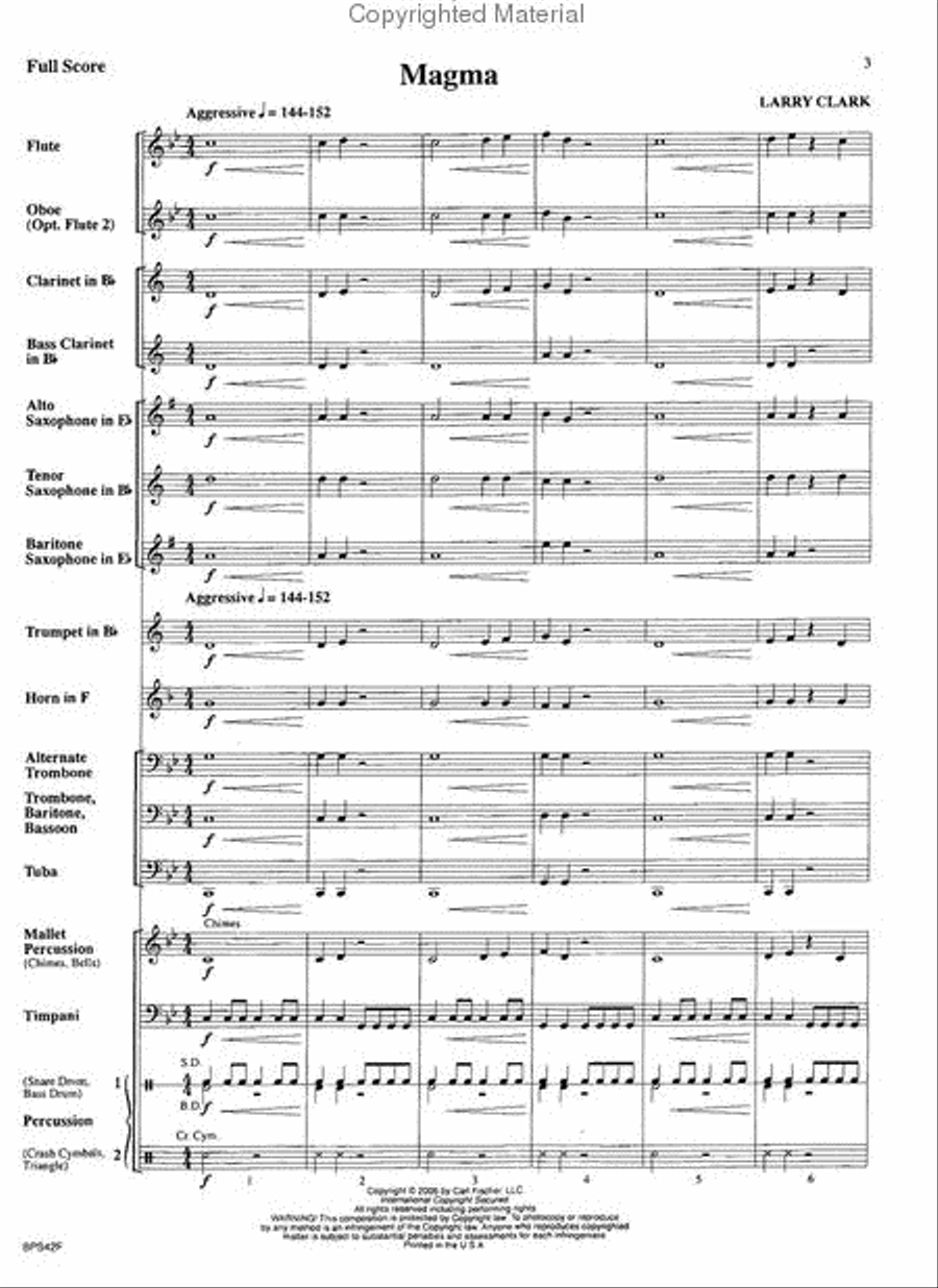 Magma Magma Concert Band scores gallery preview page 2