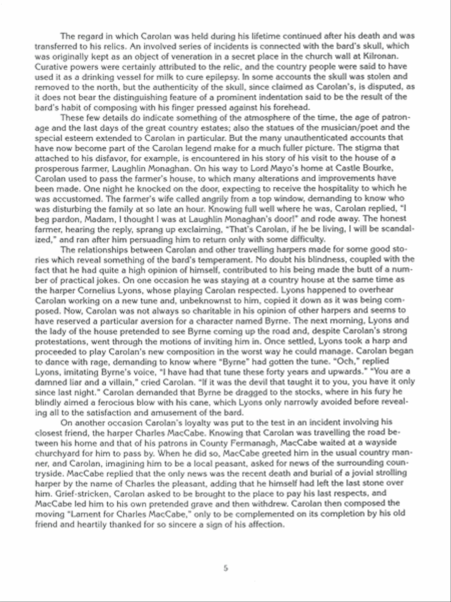 Deluxe Anthology of O'Carolan Music for Fingerstyle Guitar Fingerpicking Guitar scores gallery preview page 11