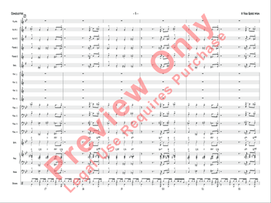 A Few Good Men Jazz Ensemble scores gallery preview page 4