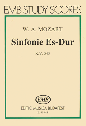 Book cover for Symphony No. 39 in E Flat Major, K. 543