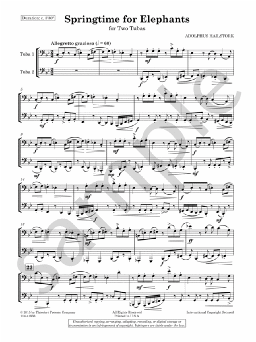 Springtime For Elephants Chamber Music scores gallery preview page 3