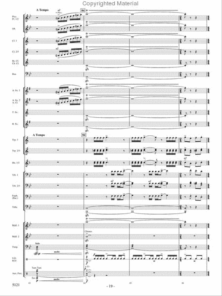 Rise of the Firebird Concert Band scores gallery preview page 18