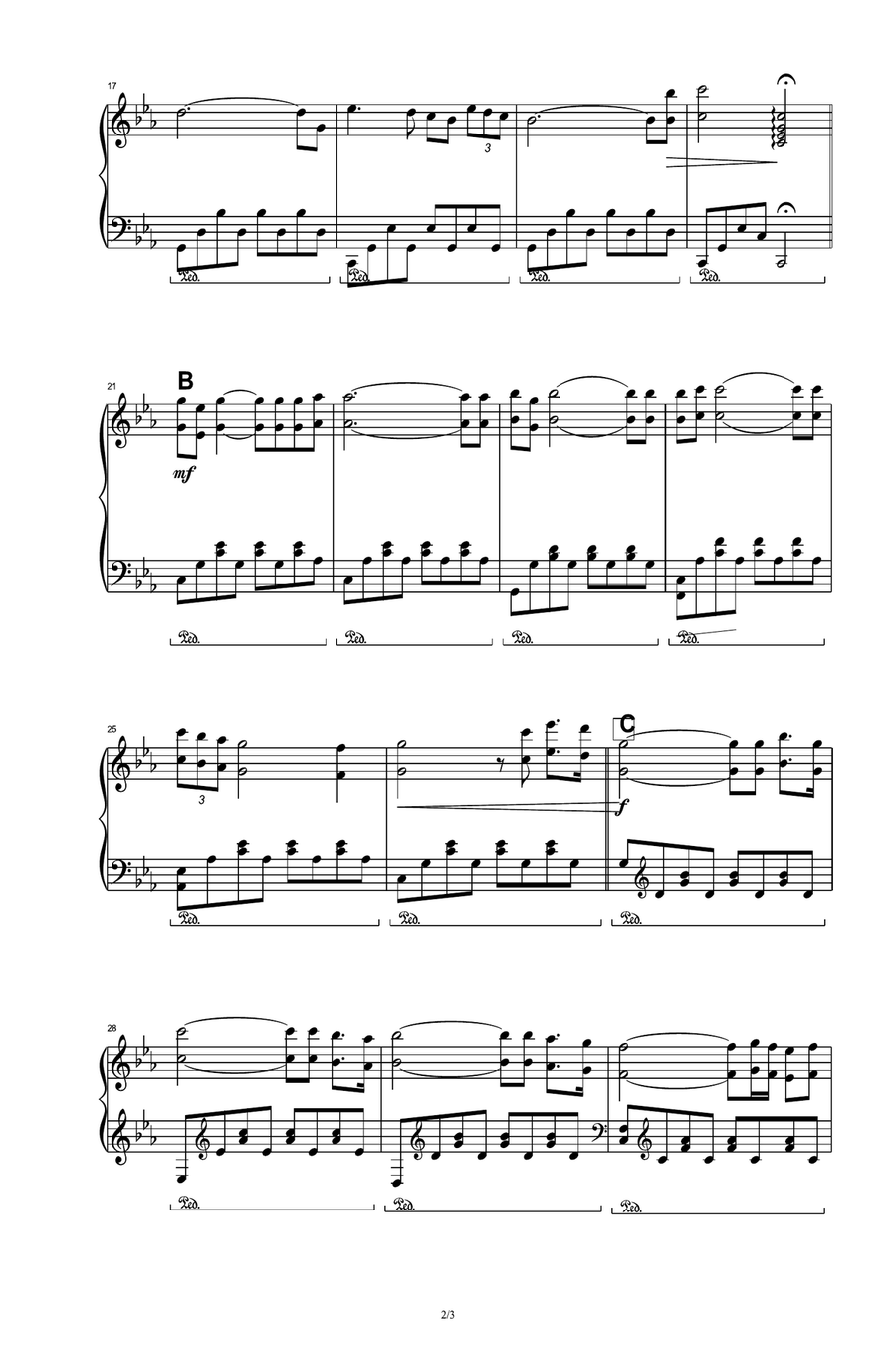 A Time For Us (Love Theme) Piano Solo scores gallery preview page 2
