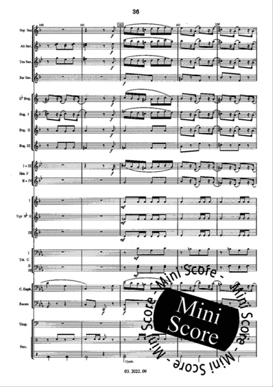 Hungarian Fantasy Fanfare Band scores gallery preview page 40