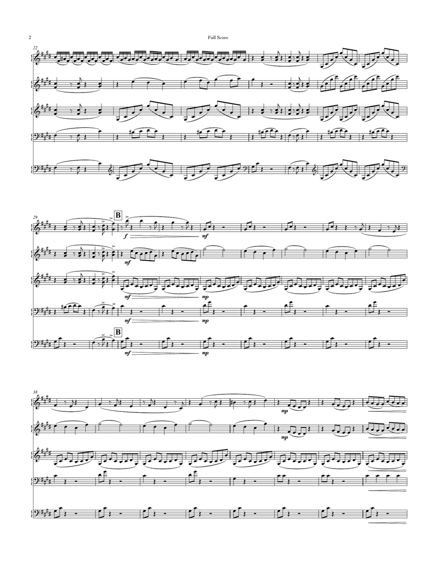 Cerebral Cortex, for mallet quintet Marimba - Digital Sheet Music page 2