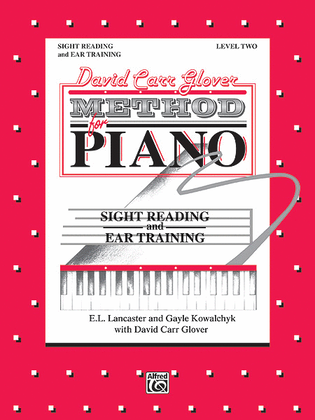 Book cover for David Carr Glover Method For Piano Sight Reading And Ear Training Level 2
