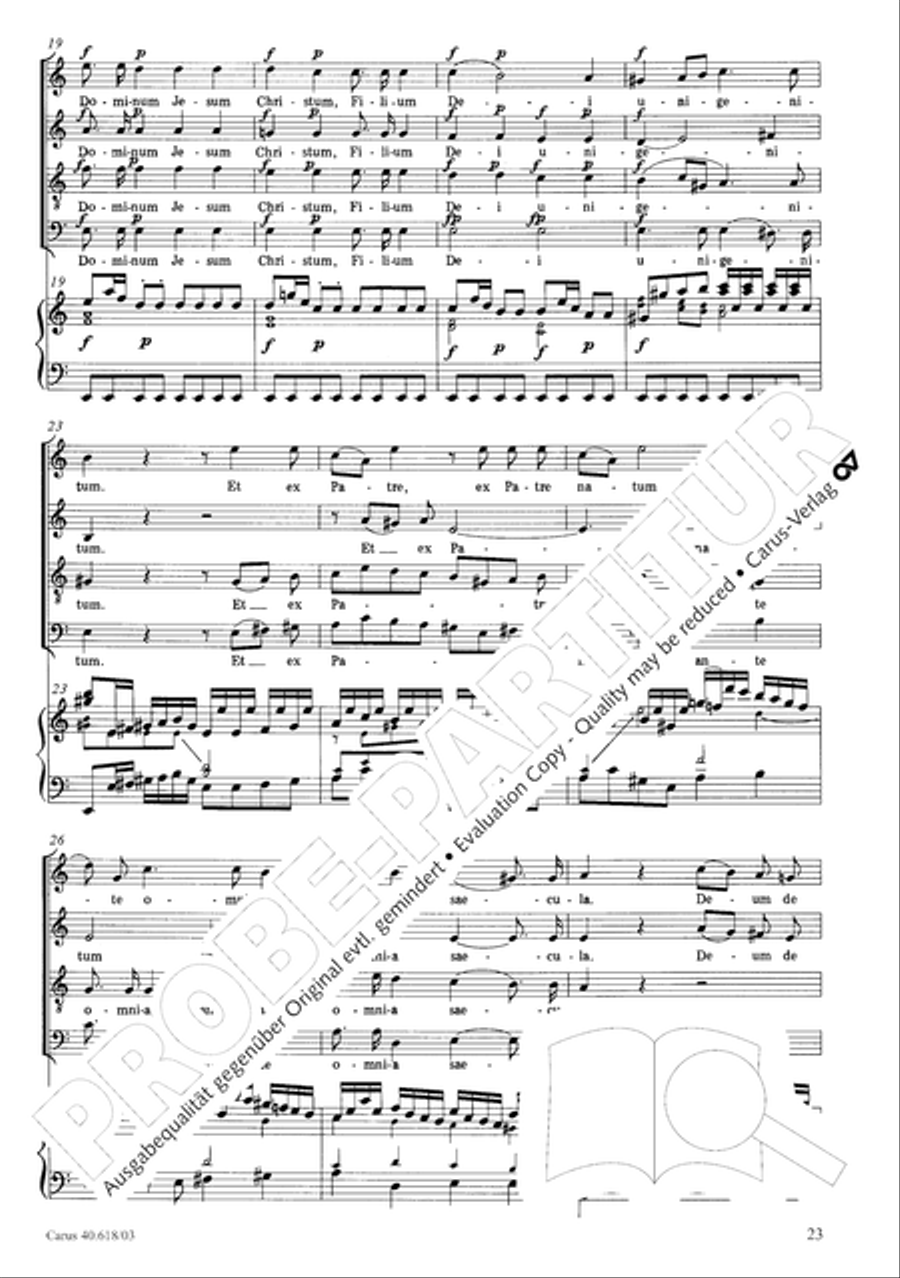 Mass in C (Missa in C) 4-Part scores gallery preview page 24