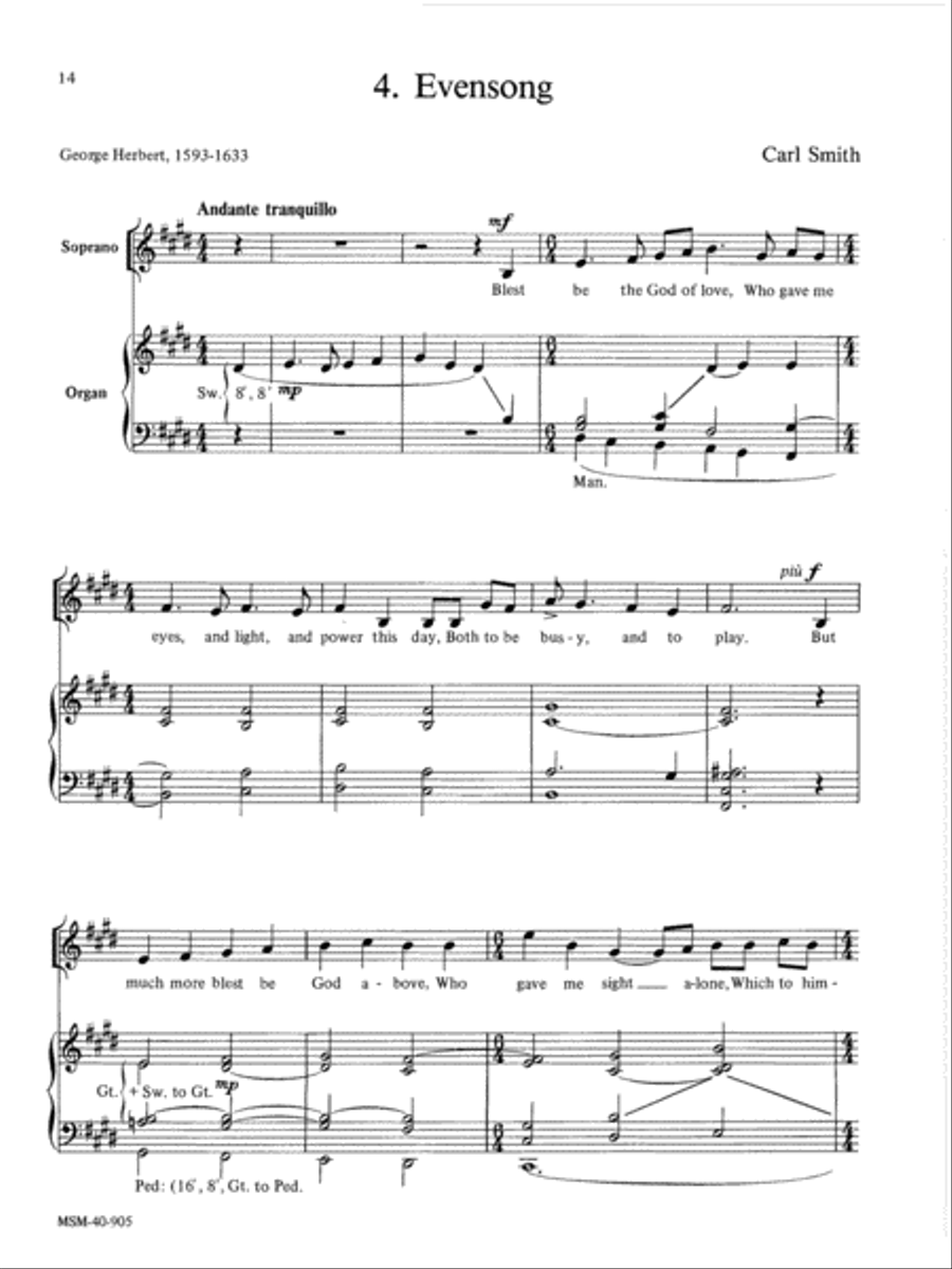 Four George Herbert Songs High Voice scores gallery preview page 7
