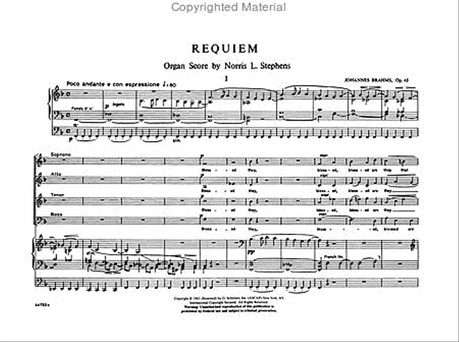 Requiem, Op. 45 Requiem, Op. 45 4-Part scores gallery preview page 2