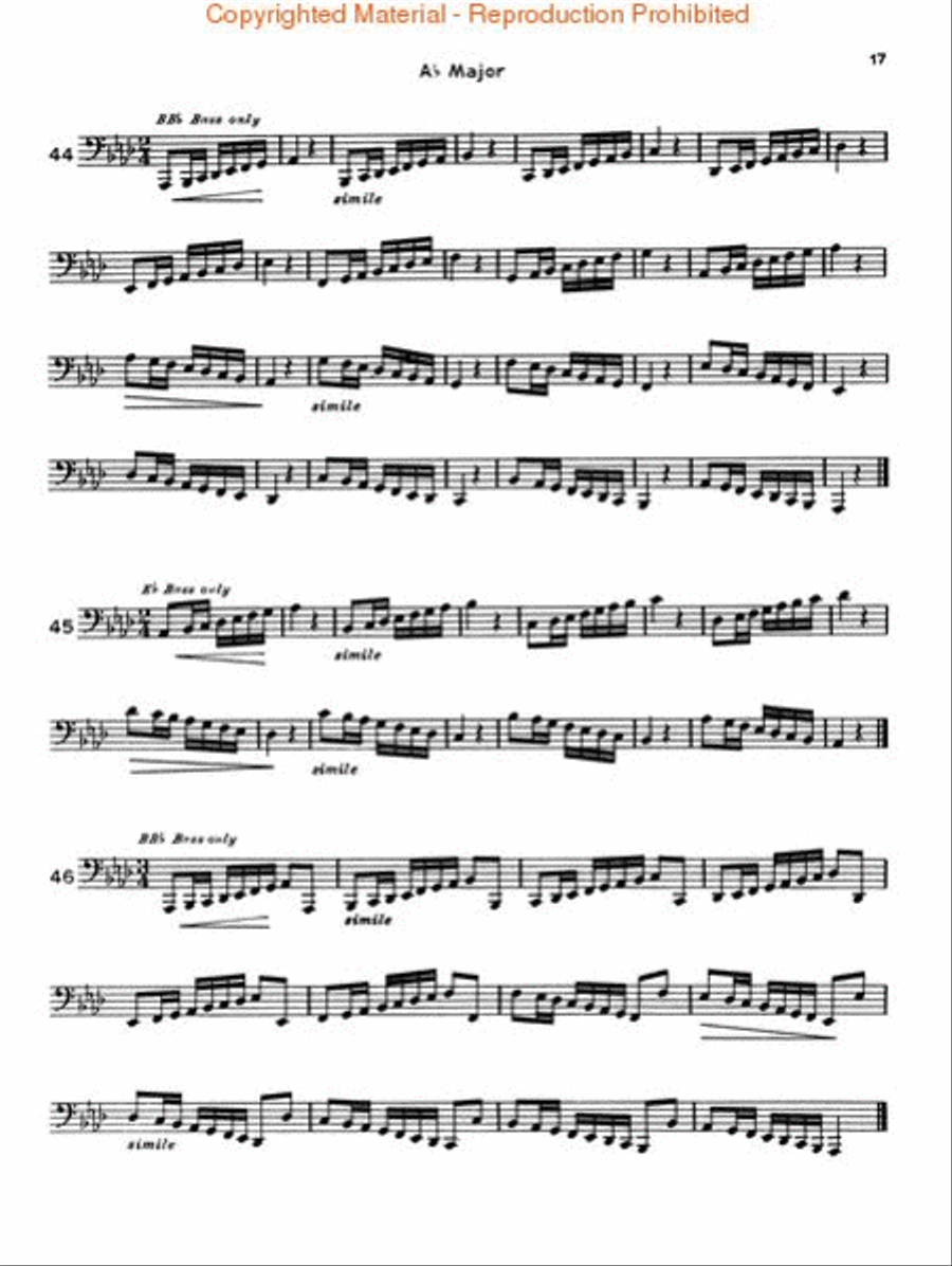 Rubank Advanced Method, Vol. 1 - Bass/Tuba (B.C.) Concert Band Methods scores gallery preview page 4