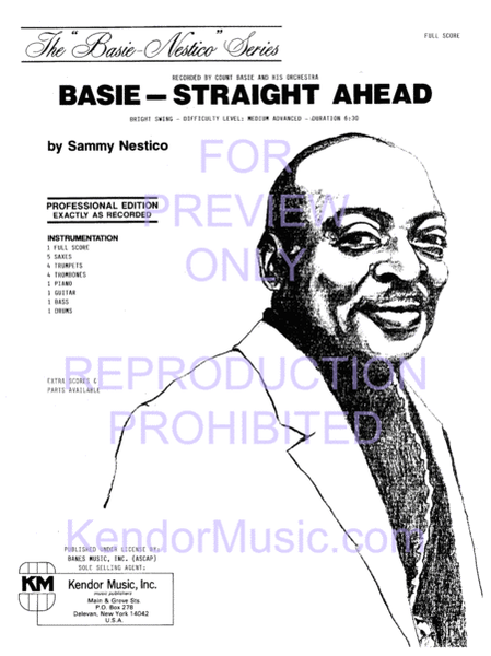 Basie-Straight Ahead (Professional Version - As Recorded) (Full Score)