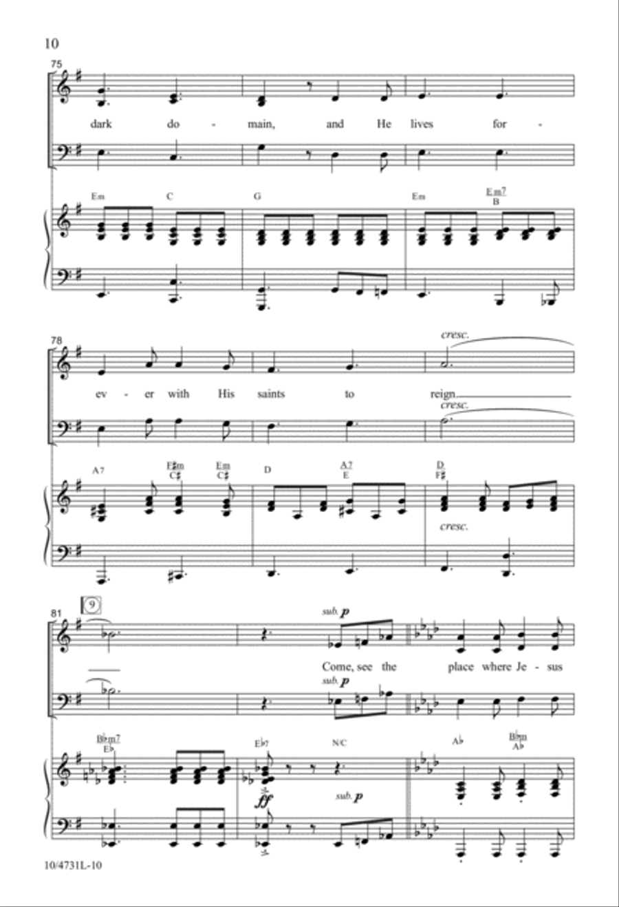 Hallelujah! Resurrection Day! 3-Part scores gallery preview page 10
