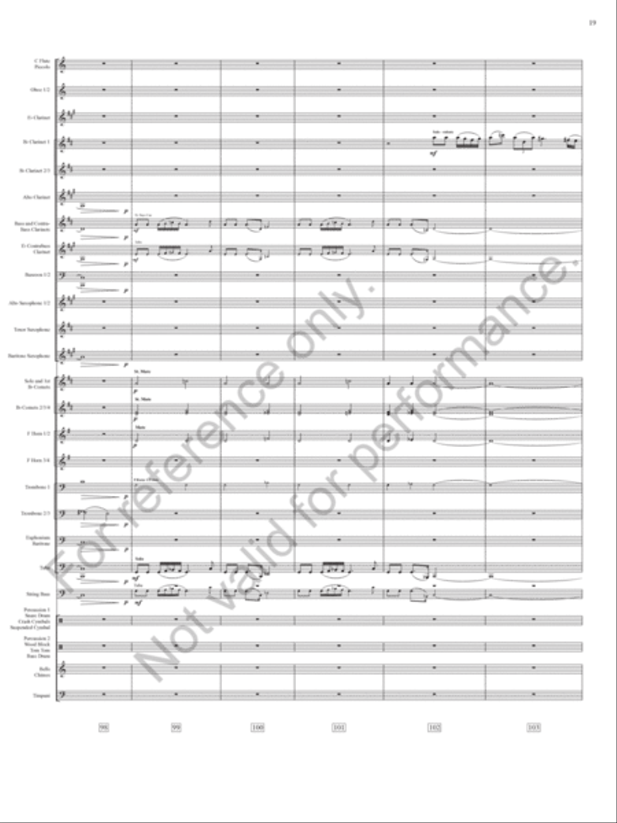 Emperata Overture Concert Band scores gallery preview page 20